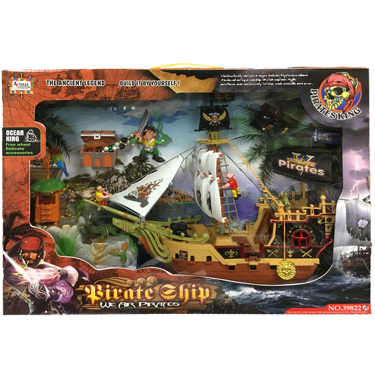 Pirate Ship Adventure Play Set with Accessories