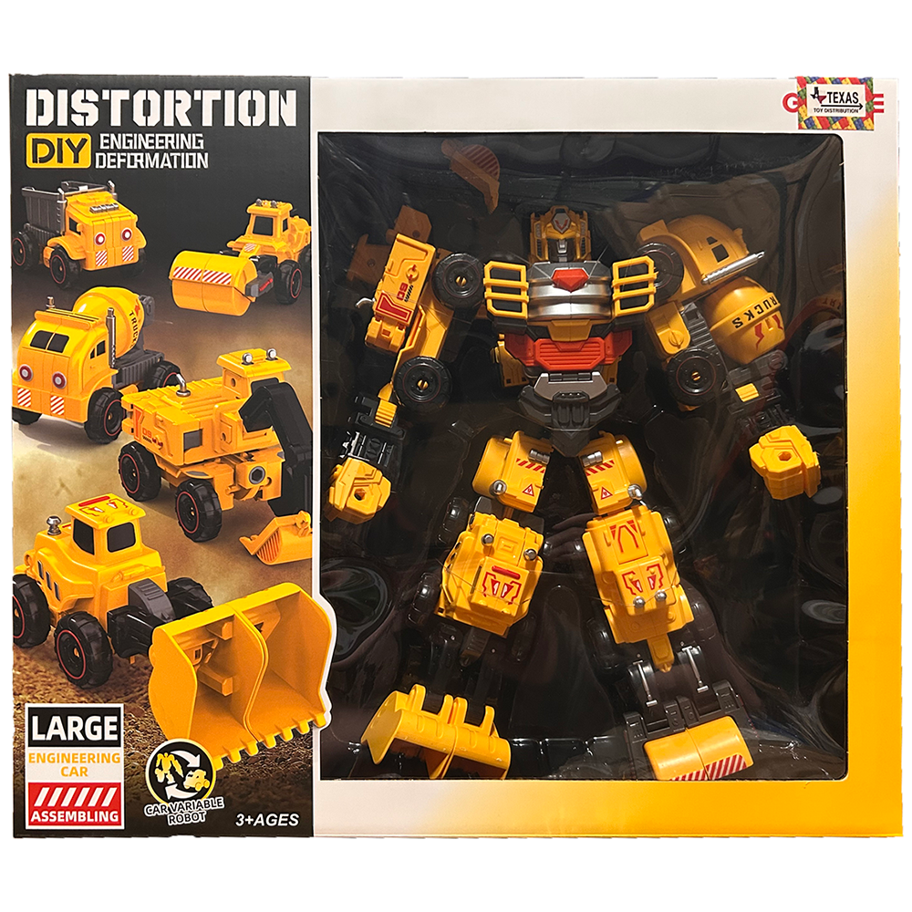 Construction 5-in-1 Robot Transformer Toy in Window Box