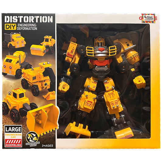 Construction 5-in-1 Robot Transformer Toy in Window Box