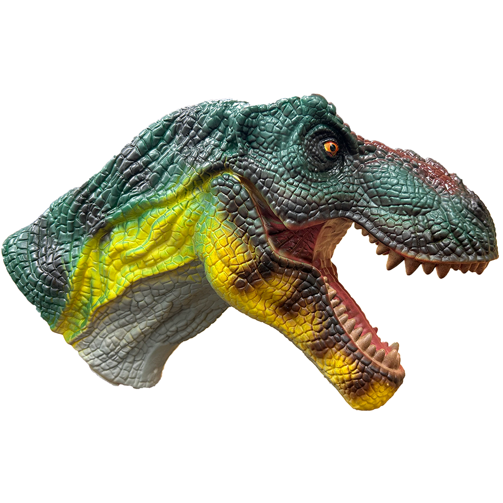 Tyrannosaurus Rex T-Rex Head Dinosaur Rubber Hand Puppet with Sound ...