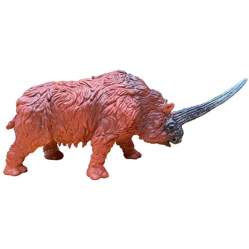 Woolly Rhinoceros Painted Resin Figurine Ice Age Giant