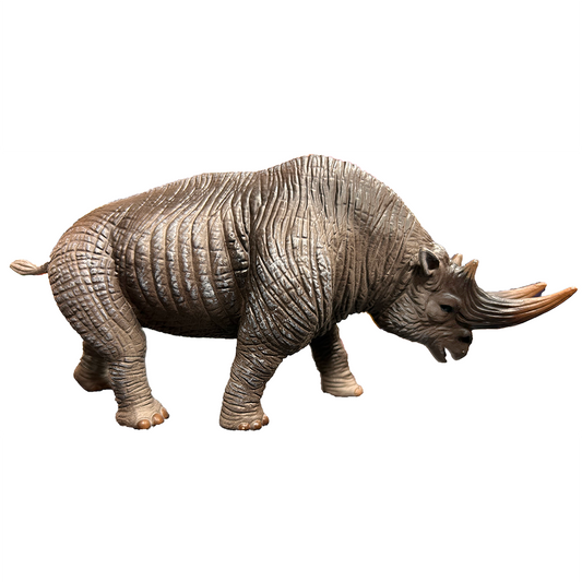 Arsinoitherium Twin Horned Prehistoric Mammal Figurine Toy