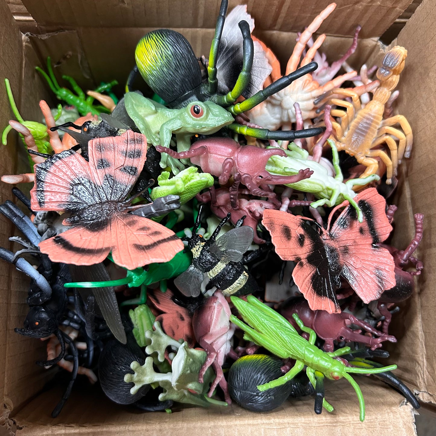 Bulk 4" Insect, Spider, and Bug Figurines, By the Pound