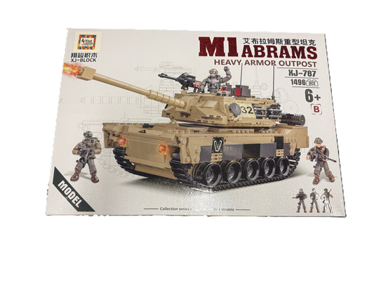 Abrams Tank Building Brick Set