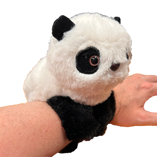 Panda Plush Stuffed Animal with Two Wrist Bracelets