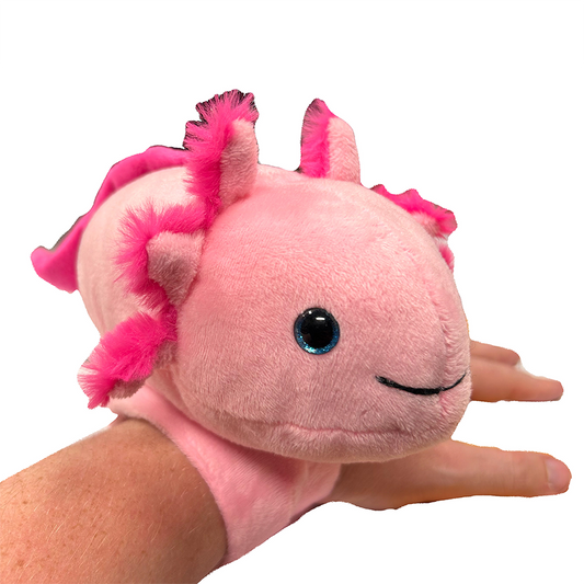 Axolotl Plush Stuffed Animal with Two Slap Bracelets