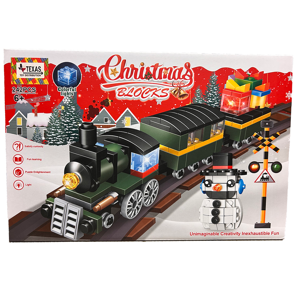 Christmas Train Large Building Brick Kit (242 pcs)