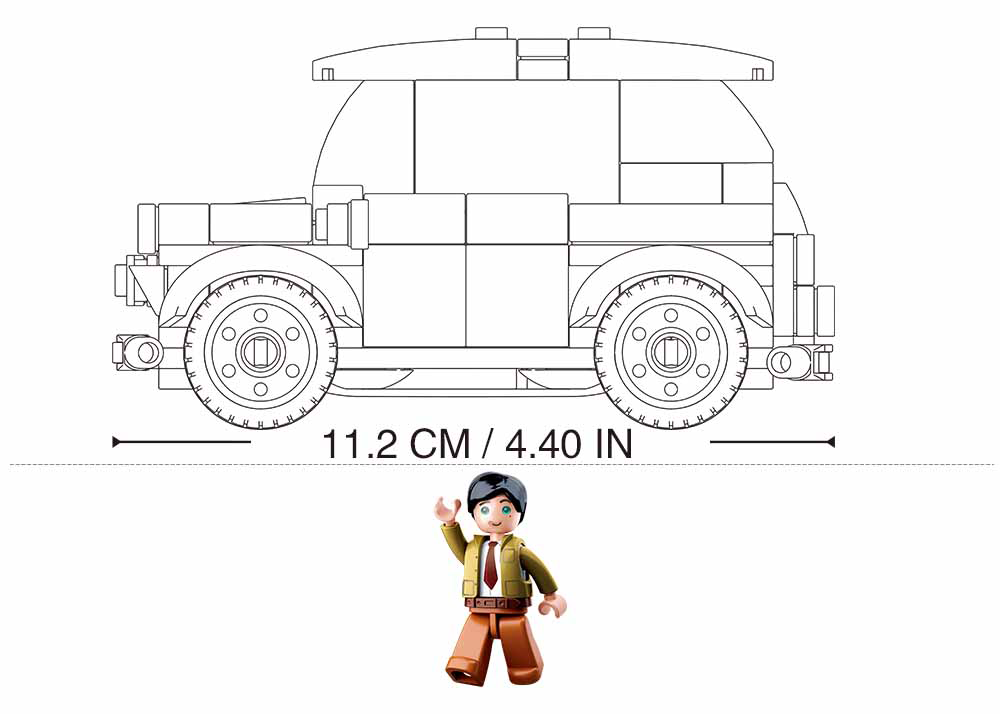 Mini Car Building Brick Kit (113 pcs)