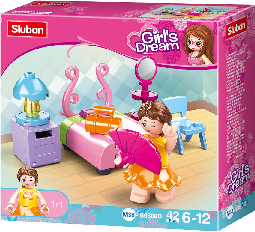 Girl's Dream Apartment Home Building Brick Display Set