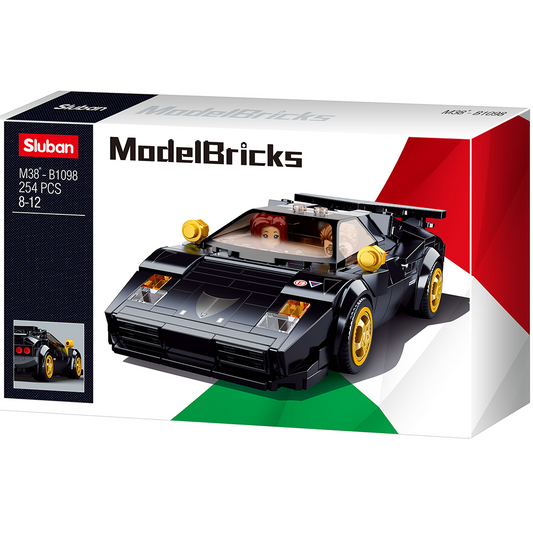 Model Bricks Sports Car Building Brick Kit (254 pcs)