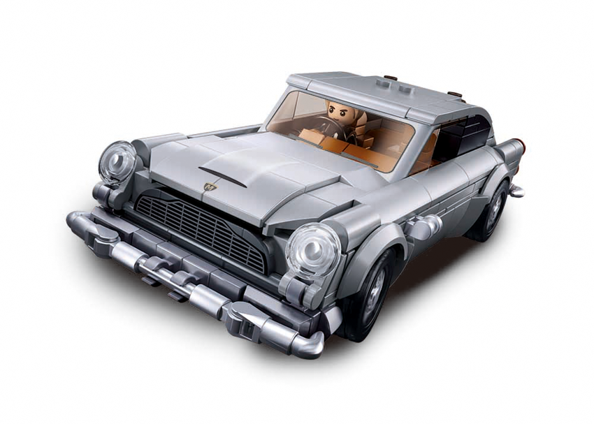 Model Bricks Secret Agent Spy Car Building Brick Kit 325 pcs