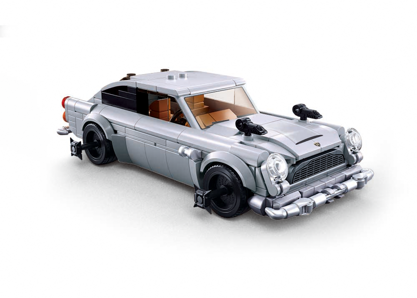 Model Bricks Secret Agent Spy Car Building Brick Kit 325 pcs