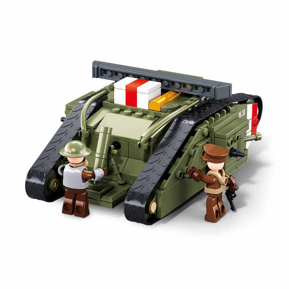 Mark V WWI Army Assault Tank Building Brick Kit (518 pcs)