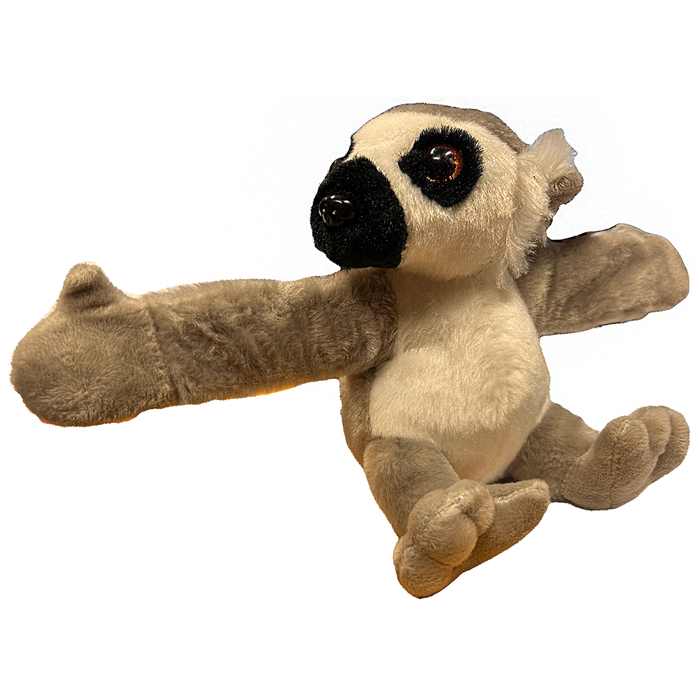 Lemur Stuffed Animal Plush Slap Bracelet