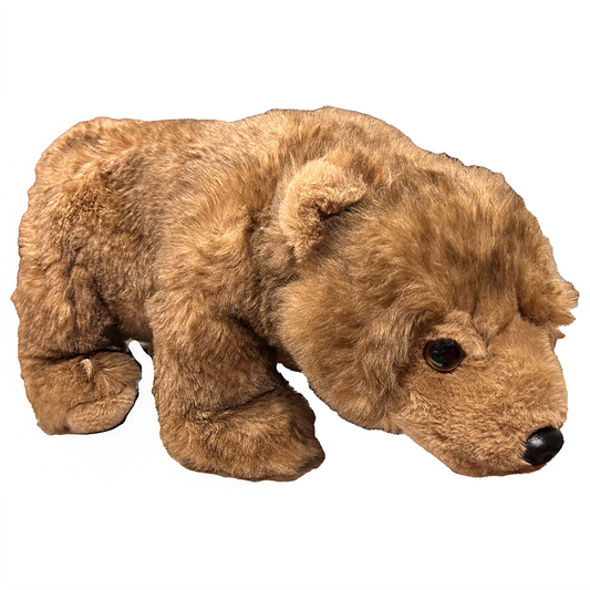 Brown Bear Standing Plush North American 14" Stuffed Animal