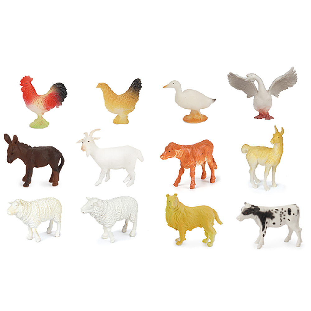 Bulk 3" Farm Ranch Animals Figurines, By the Pound