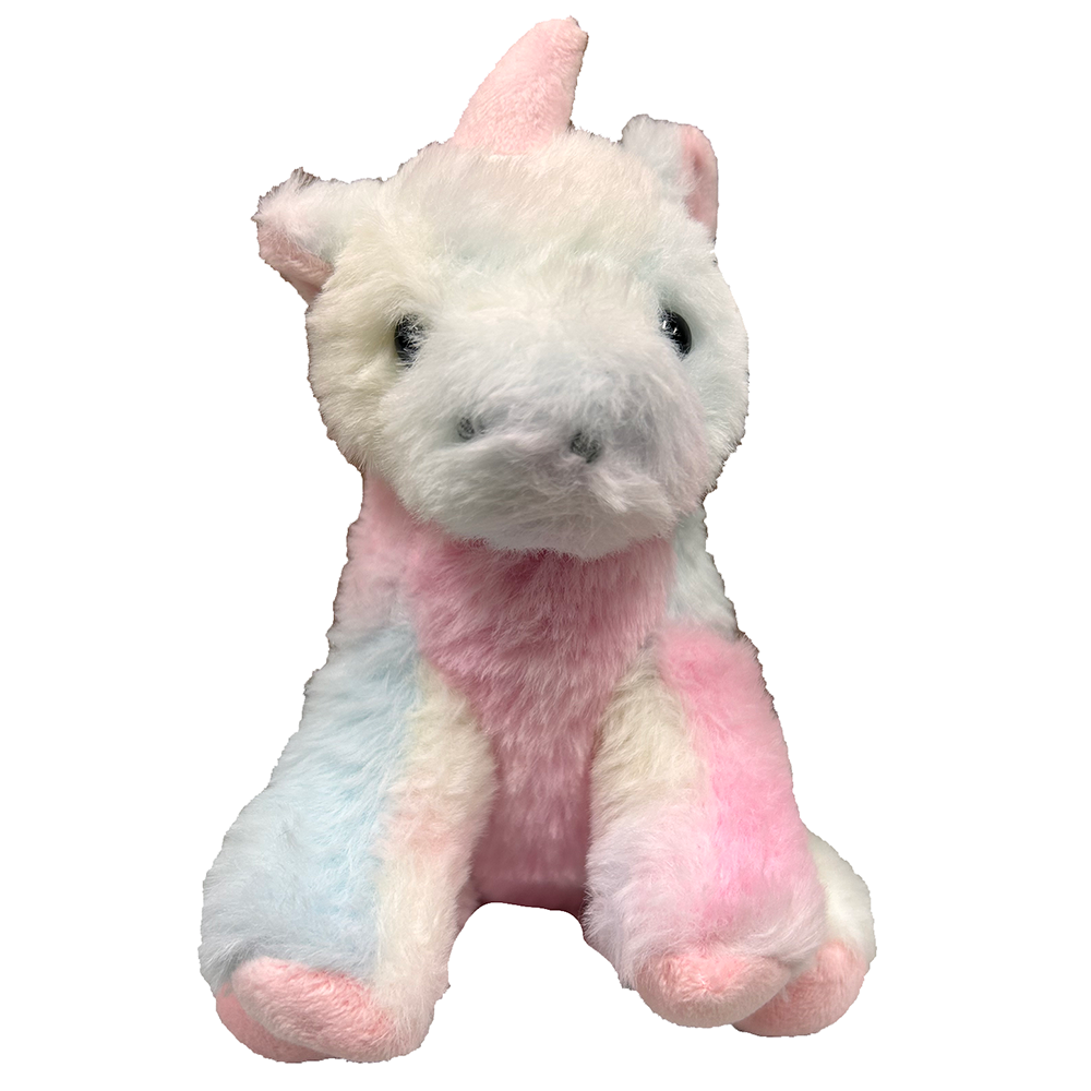 Multicolor Pastel Unicorn 7" Tall Plush Stuffed Animal
