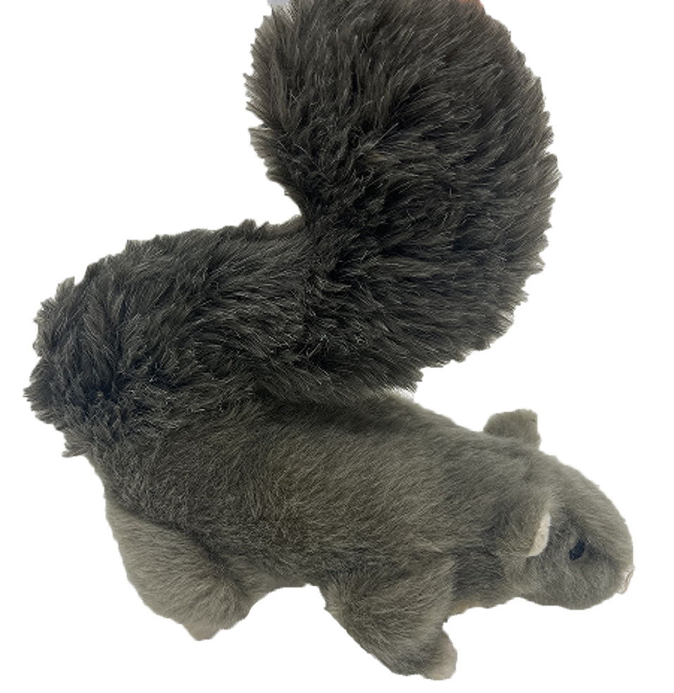 Squirrel Plush Pet Toy, Realistic Dog Plushie with Squeaker