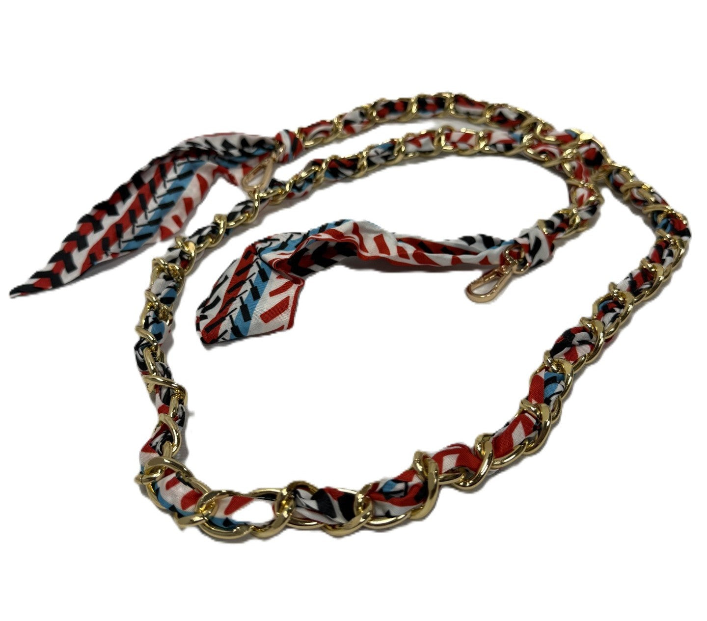 Red, White, Blue and Black Lanyard 58"