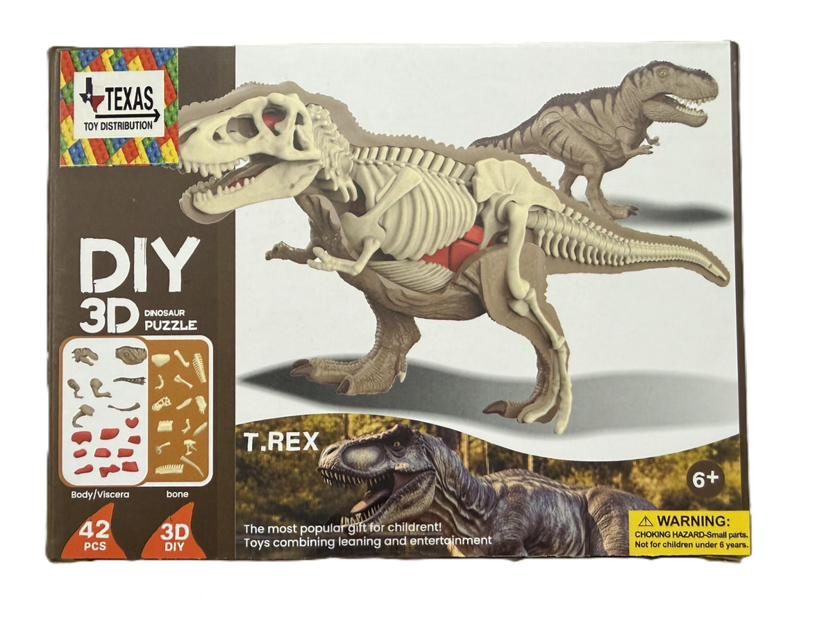3D DIY Tyrannosaurus Rex Body & Bone Puzzle-STEM