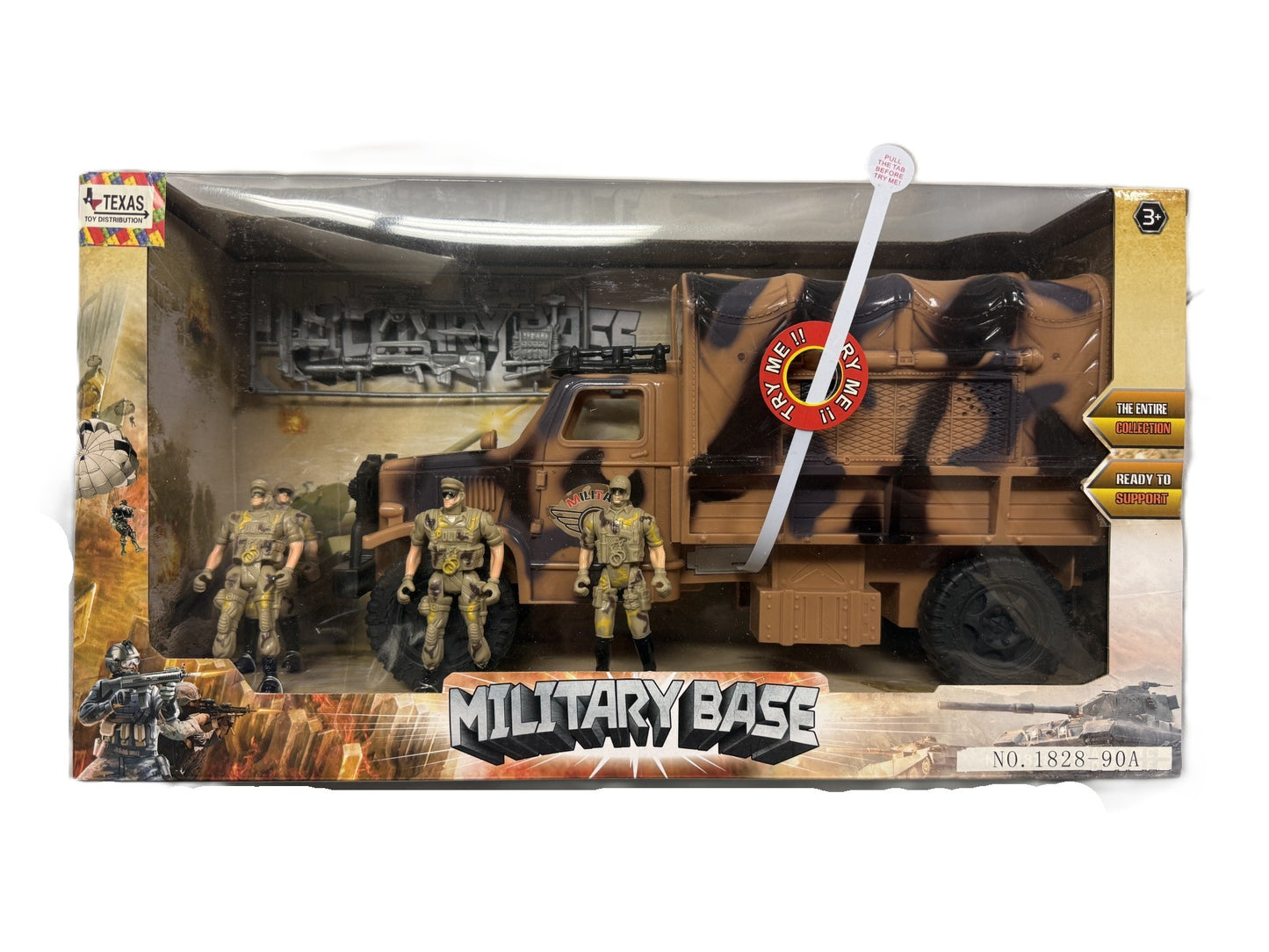 Military Base with Truck and Figurines