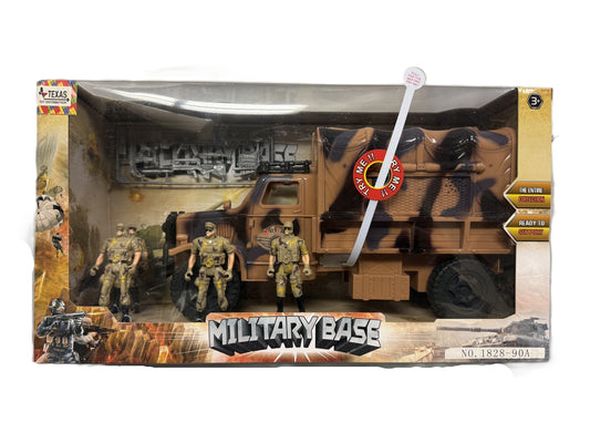 Military Base with Truck and Figurines
