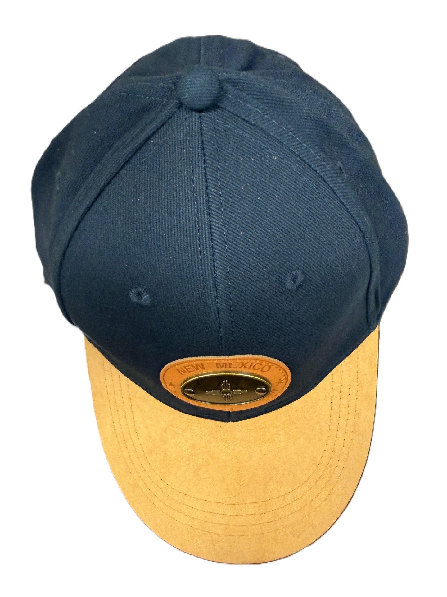 New Mexico Baseball Cap w/Logo and Leather