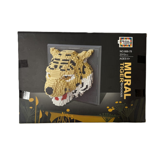 Yellow Northeast Tiger 3-D Mural (2313 pcs)
