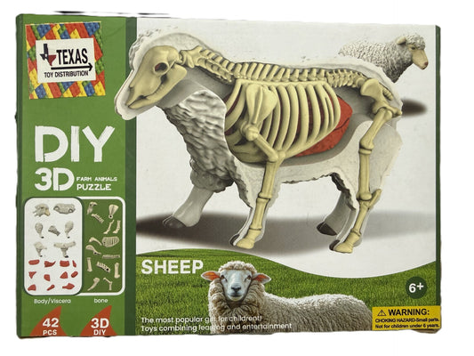 3D DIY Sheep Body & Bone Puzzle-STEM