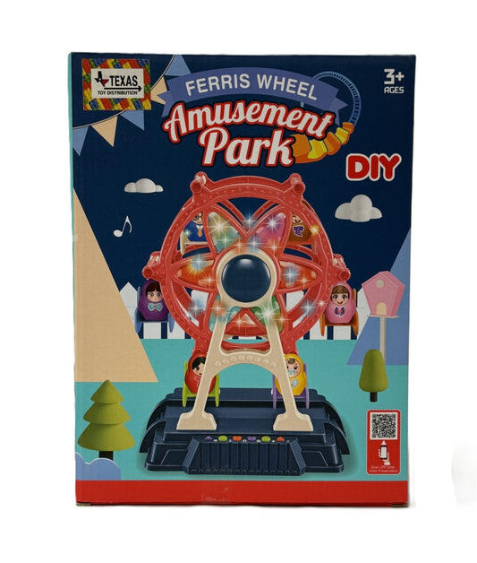 Amusement Park Ferris Wheel with Lights and Music
