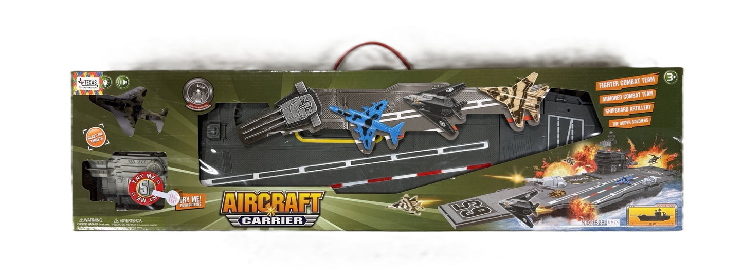 Large Aircraft Carrier w/Lights and Combat Team