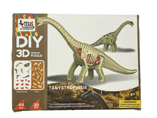 3D DIY Brachiosaurus Body & Bone Puzzle-STEM