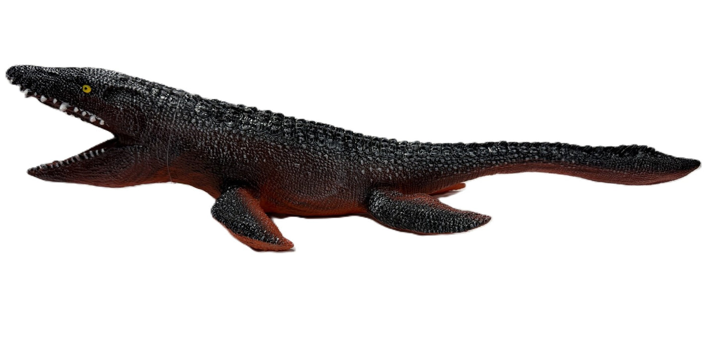 Large Interactive Vinyl Mosasaur 30" x 12" x 4" Set of 2