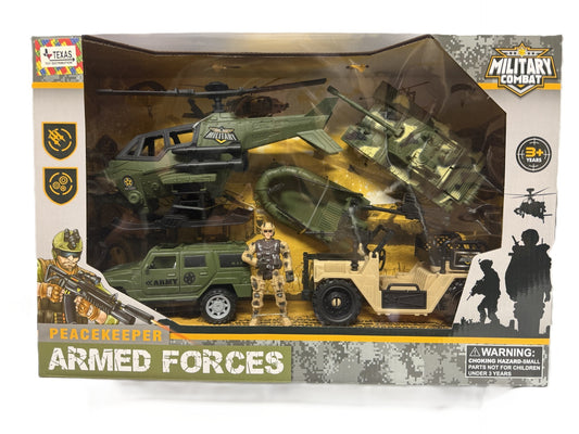 Military Armed Forces Set with Vehicles