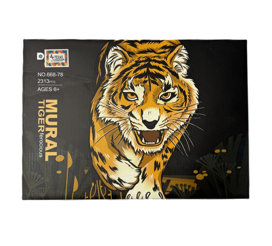 Yellow Northeast Tiger 3-D Mural (2313 pcs)
