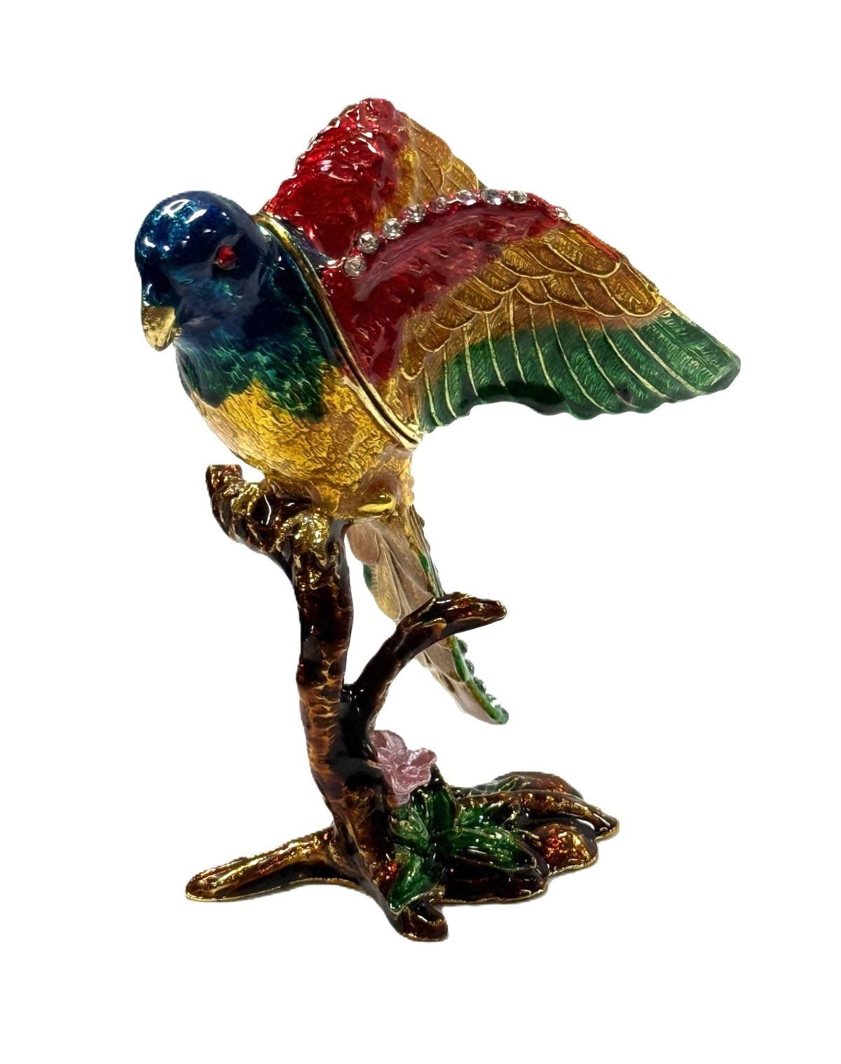 Parrot Trinket Box 4"