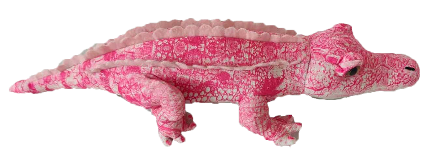 Crocodile Plush 14" Stuffed Animals, Pink and Green Options!