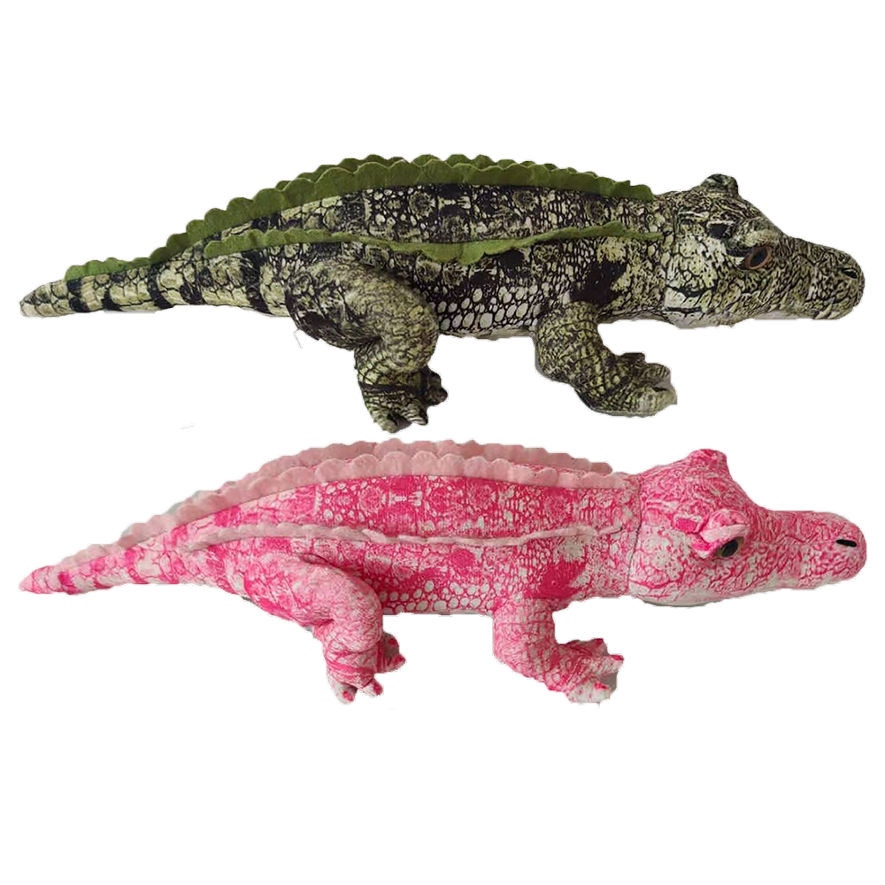 Crocodile Plush 14" Stuffed Animals, Pink and Green Options!