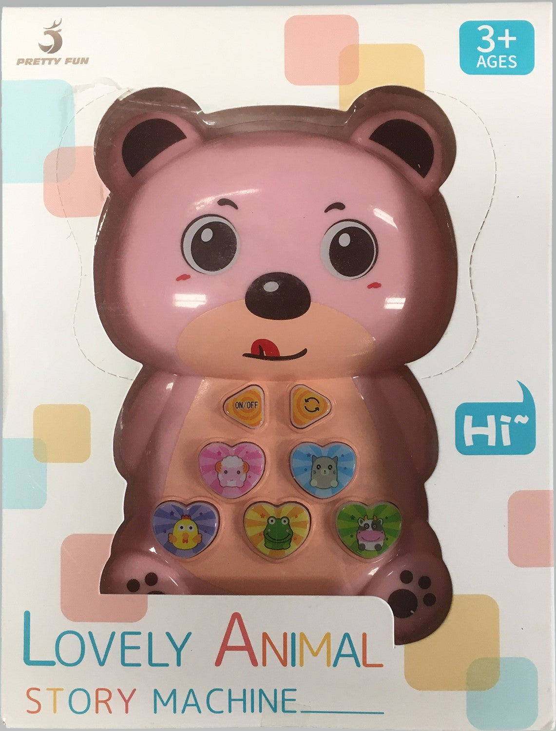 Lovely Musical Animal Pink Bear Electronic Activity Toy