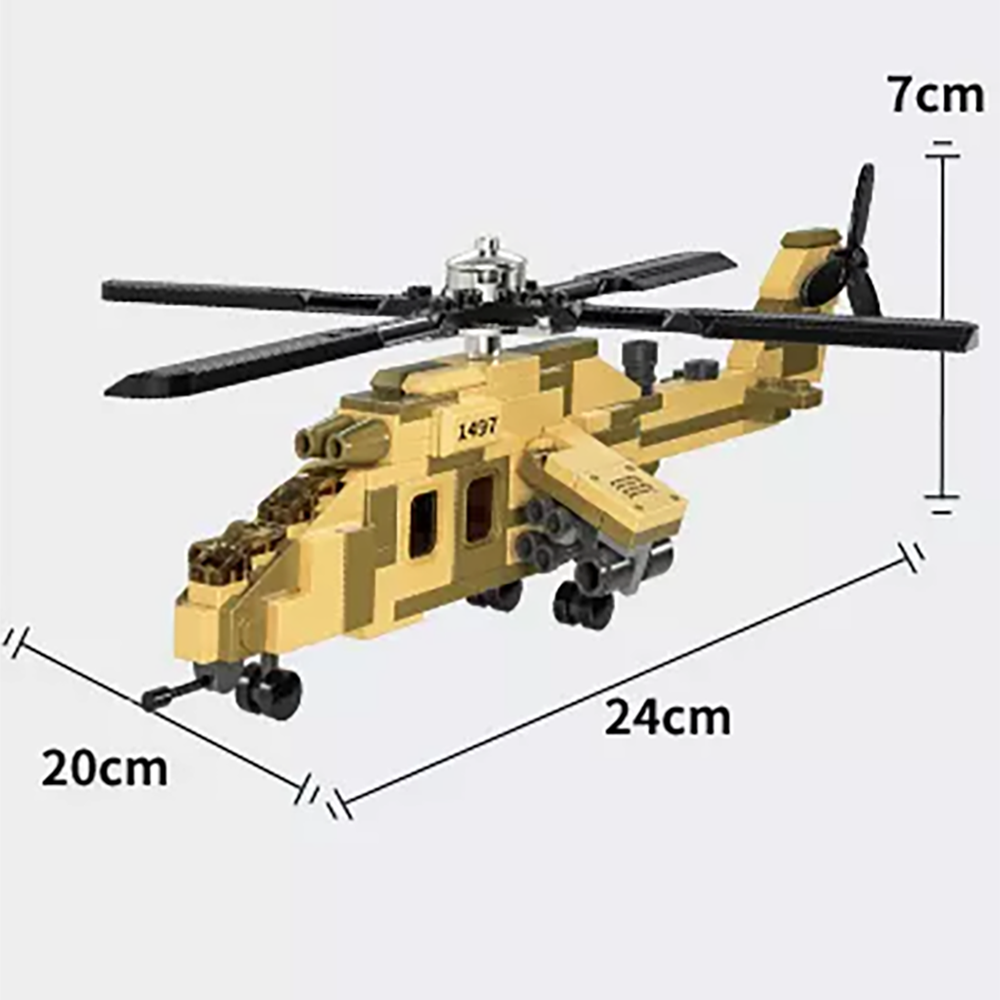 Mi-24 Hind Helicopter Flight Force Building Brick Kit (152 pcs)