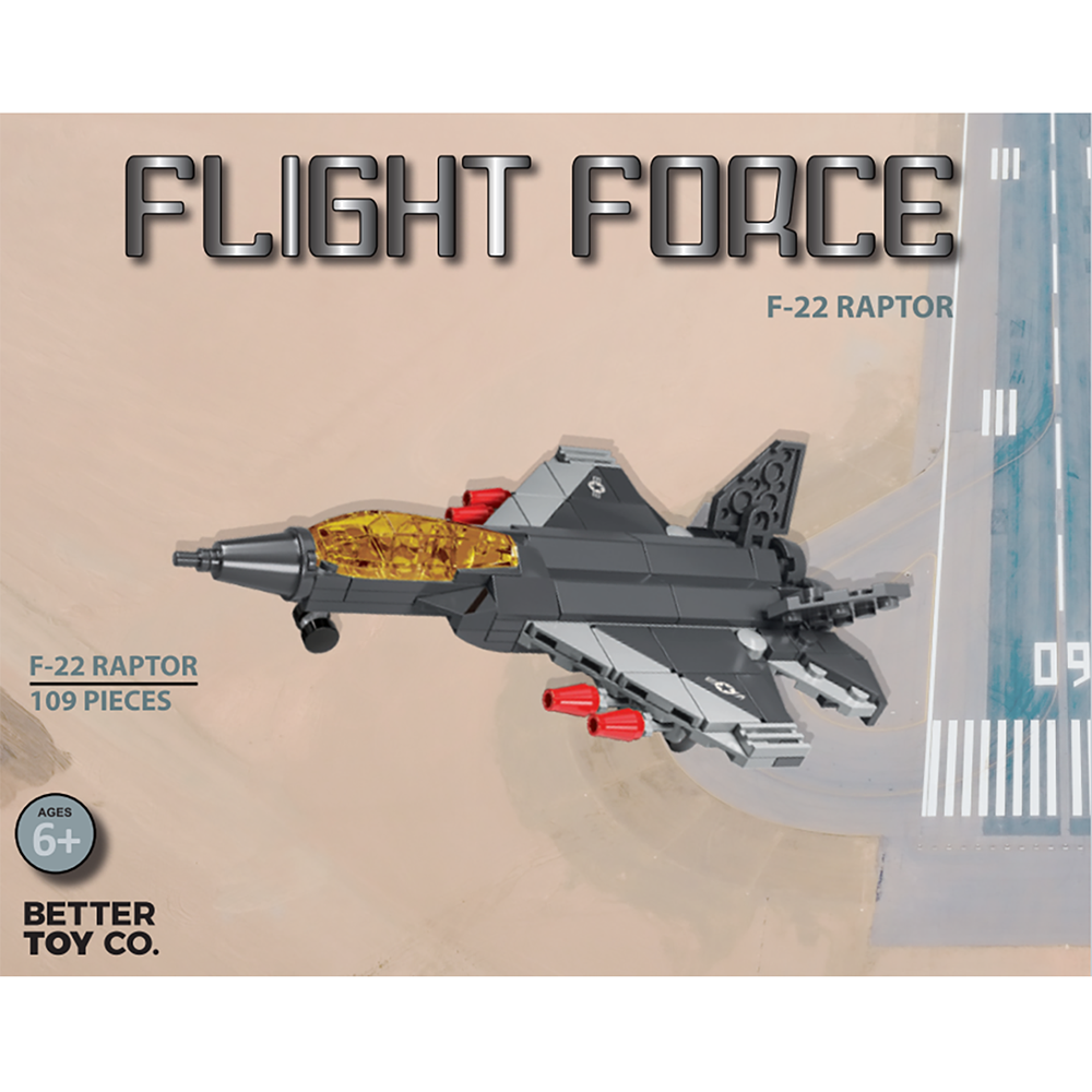 F 22 Raptor Brick F-22 Raptor Fighter Jet Building Brick Kit (109 pcs) – Texas Toy ...