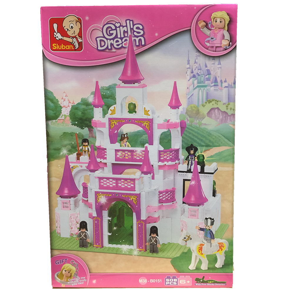 Girl's Dream Castle Building Brick Kit (508 pcs)