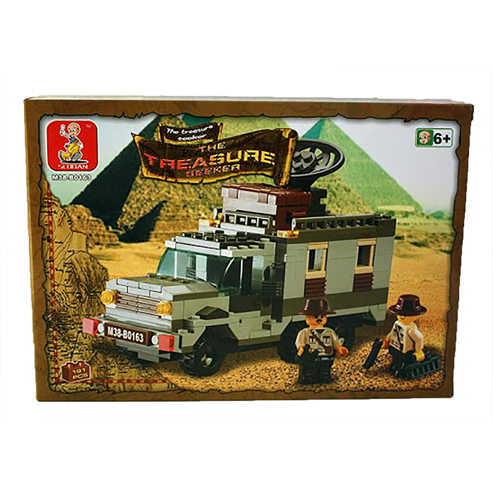 Treasure Seeker Radar Truck Building Brick Kit (191 Pcs)