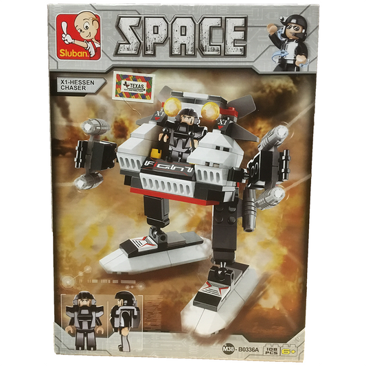 Space Transformer X1-Hessen Chaser Building Brick Kit (108 Pcs)