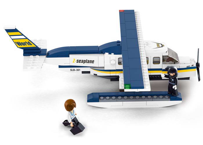 Z Seaplane Aviation Building Brick Kit (214 pcs)