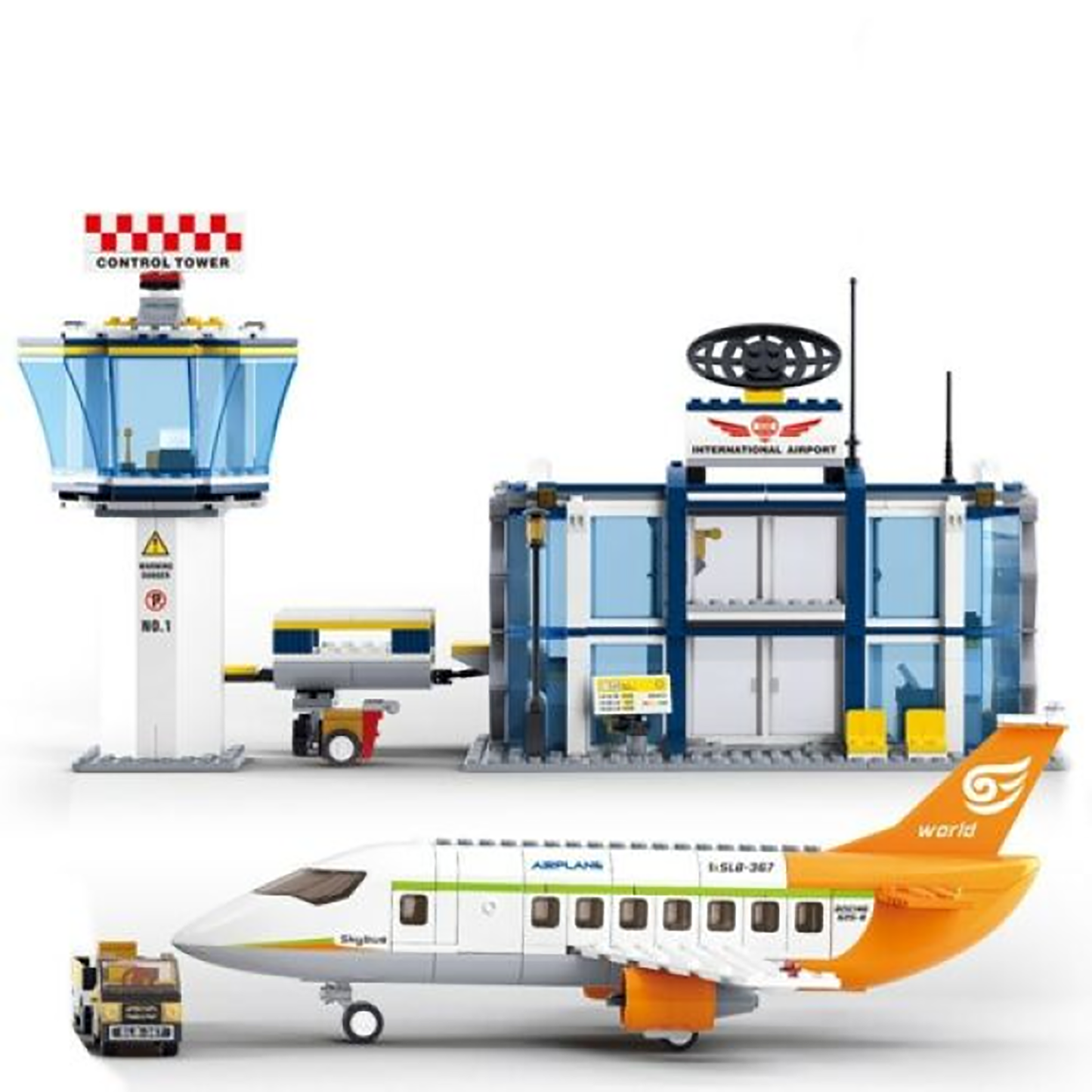 Aviation International Airport Building Brick Kit (678 Pcs)