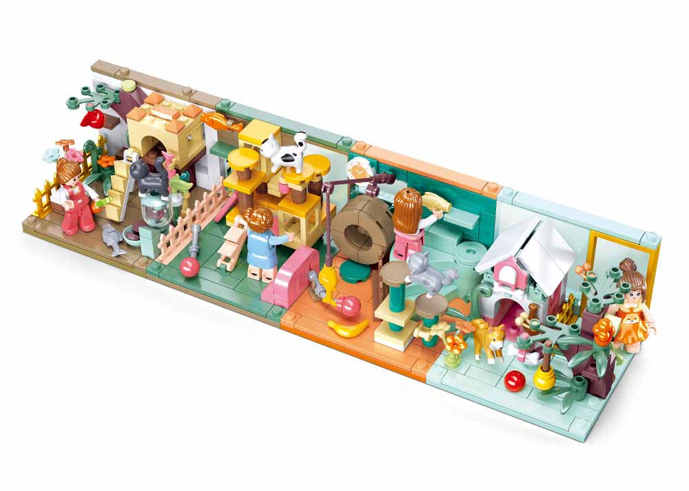 Mini Handicrafts Pet Display Building Brick Set