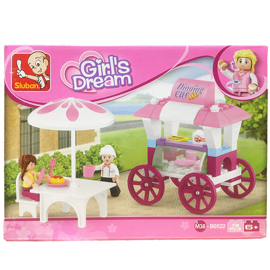 Girls Dream Food Carriage Building Brick Kit (78 Pcs)