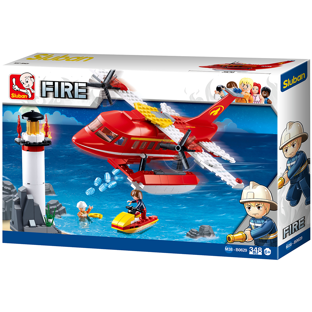 Firefighting Toy Firefighting Water Plane Building Brick Kit (348 Pcs) – Texas Toy ...