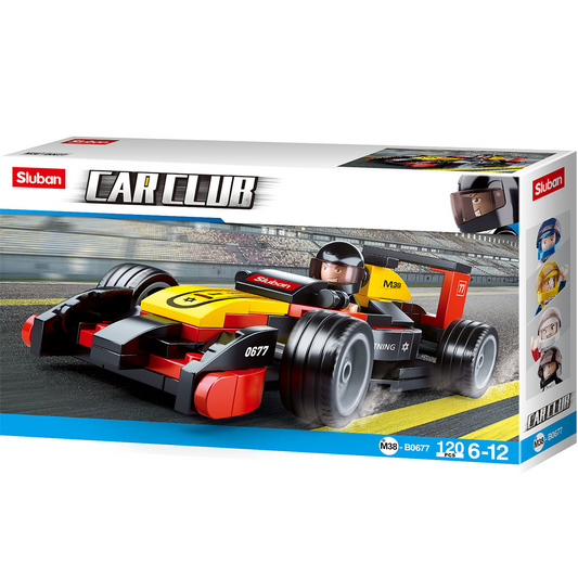 Car Club F1 Racer Building Brick Kit (120 Pcs)